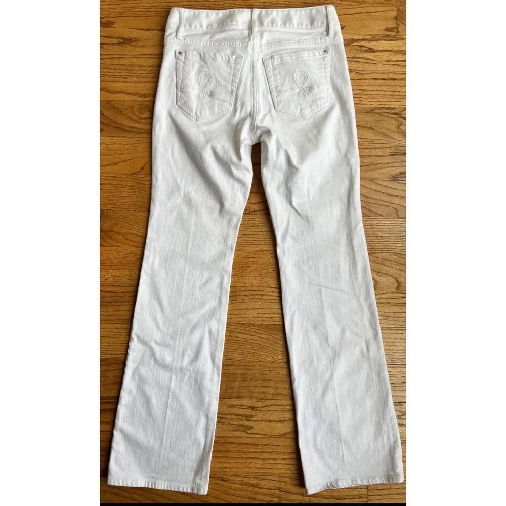 Lilly Pulitzer White Babe Bootcut Jeans Size 4 Style 26690 MSRP $148